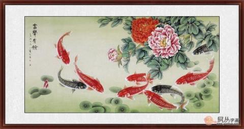 五款經(jīng)典的客廳掛畫(huà)，吉祥花鳥(niǎo)畫(huà)裝飾韻味十足