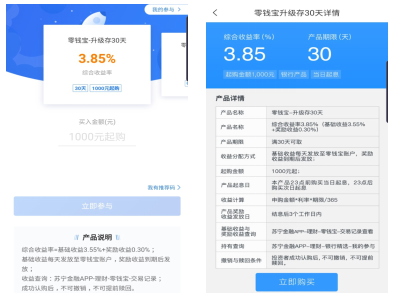 活期理財(cái)收益跌破2.4% 閑錢快投蘇寧金融零錢寶-升級(jí)存
