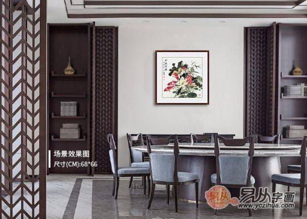 不知道餐廳里掛什么畫好，看看這些小品花鳥畫美不美