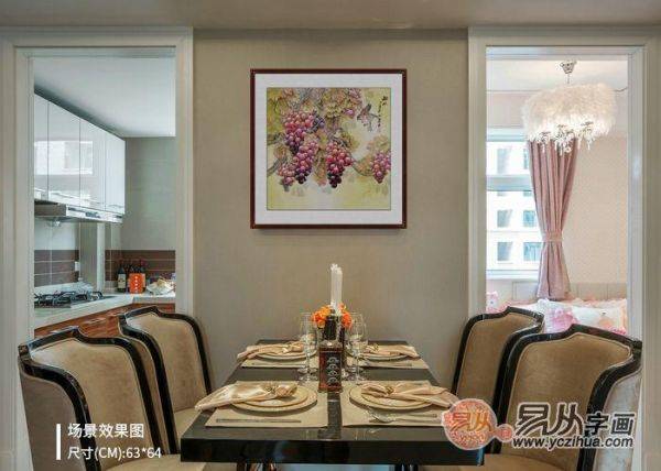 不知道餐廳里掛什么畫好，看看這些小品花鳥畫美不美