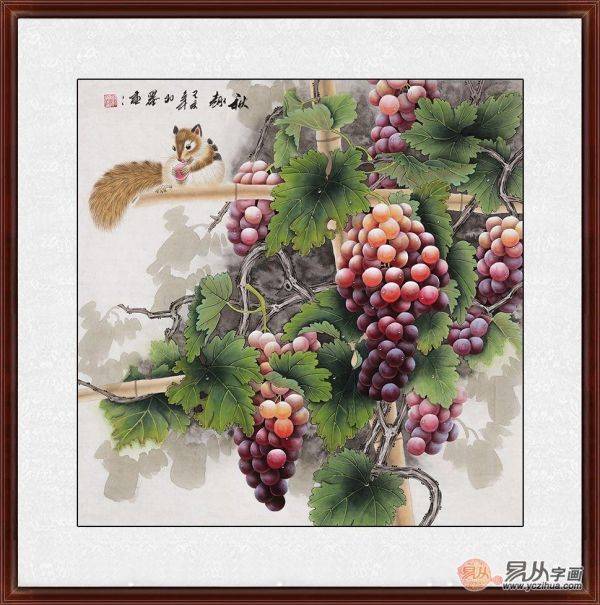 不知道餐廳里掛什么畫好，看看這些小品花鳥畫美不美
