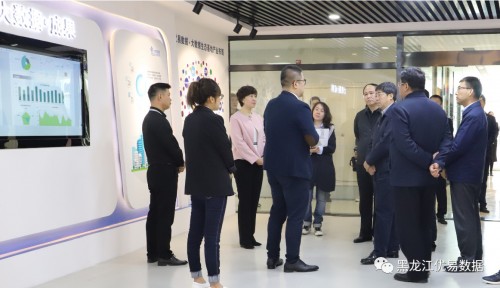 黑龍江省委常委、哈爾濱市委書記王兆力一行參觀調(diào)研優(yōu)易數(shù)據(jù)哈爾濱基地