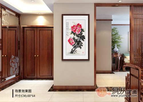 國畫牡丹圖適合掛在哪些場合，易從帶你一探究竟