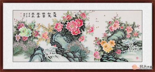 國畫牡丹圖適合掛在哪些場合，易從帶你一探究竟
