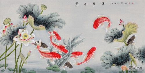 客廳裝修設(shè)計離不開一幅字畫，國畫花鳥畫打造溫馨和諧氛圍