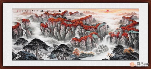畫(huà)家宋唐《萬(wàn)山紅遍》賞析：生意旺、事業(yè)順、招財(cái)聚寶