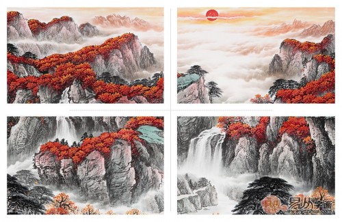 畫(huà)家宋唐《萬(wàn)山紅遍》賞析：生意旺、事業(yè)順、招財(cái)聚寶
