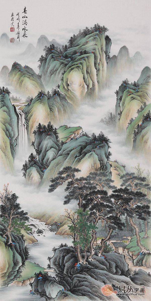 走廊裝飾掛什么畫好用山水畫打造你的藝術長廊