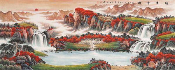 客廳風(fēng)水畫怎么選？名家山水畫催財旺運品位佳