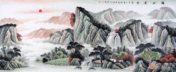 客廳風(fēng)水畫怎么選？名家山水畫催財旺運品位佳