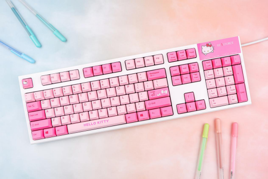 REALFORCE HELLO KITTY限量版鍵盤，ChinaJoy首亮相