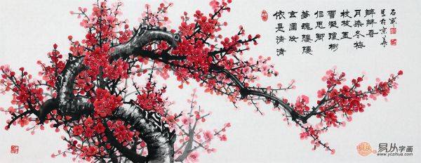 梅蘭竹菊的君子品質(zhì)，名家石開梅蘭竹菊四君子國畫作品欣賞