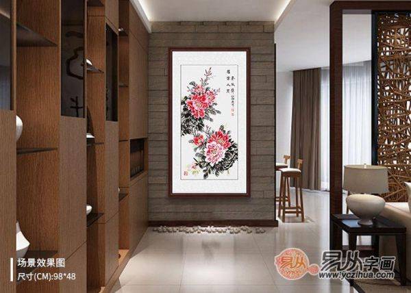 適合玄關的裝飾畫，這5款吉祥花鳥畫，顏值風水兩相宜