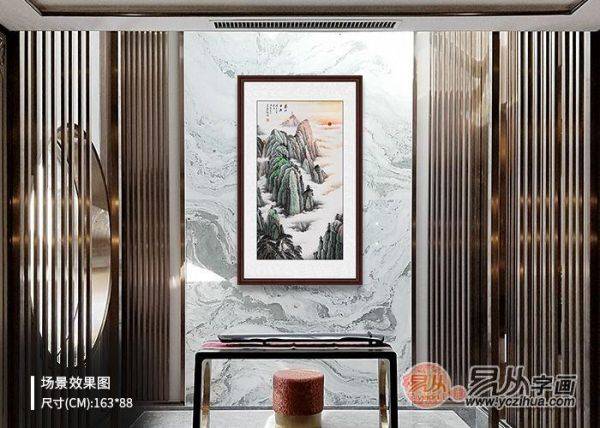 進(jìn)門玄關(guān)掛什么畫好？名家手繪山水畫裝飾、風(fēng)水都有了
