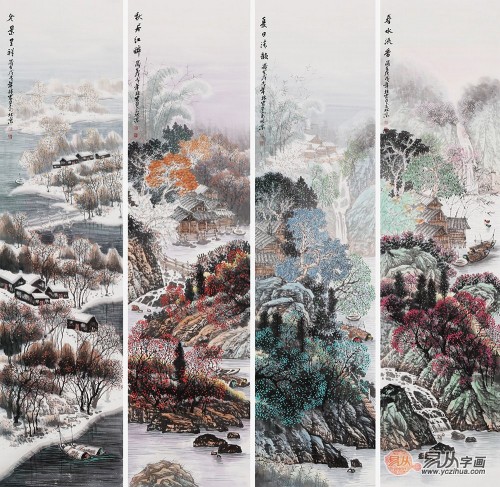 客廳沙發(fā)背景墻掛什么畫好？名家山水畫有品位更有韻味