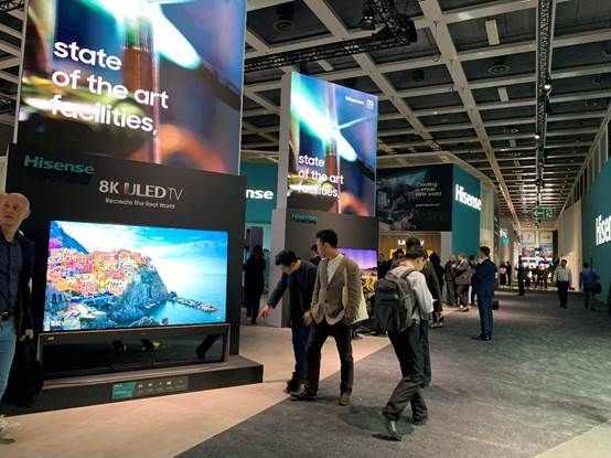 海信電視軍團驚艷柏林 IFA，8K疊屏和屏幕發(fā)聲激光電視重磅亮相