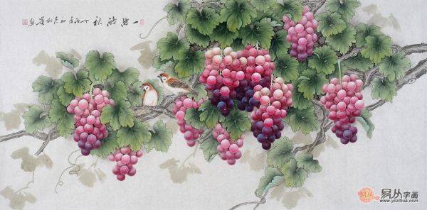 客廳墻面掛什么字畫好，這些花鳥國畫是很經(jīng)典的選擇