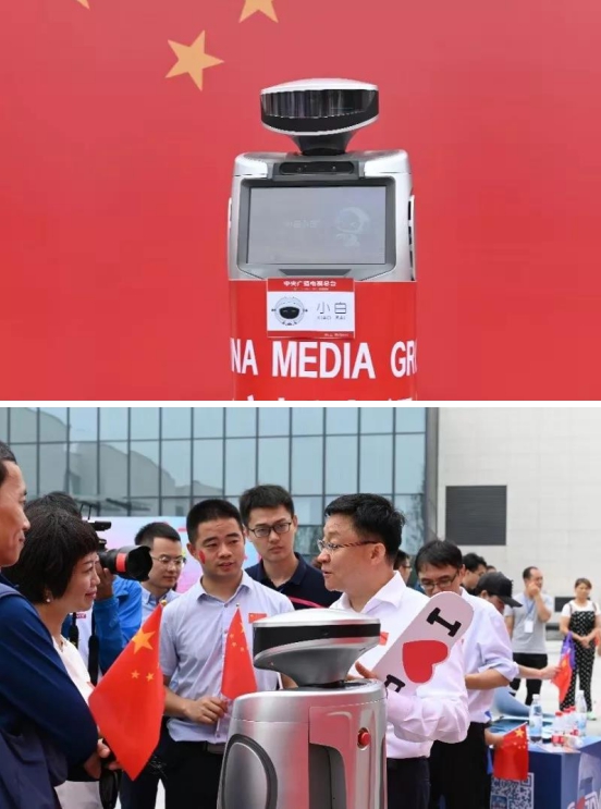 迎國慶！阿爾法蛋出鏡央視#我和國旗同框#活動