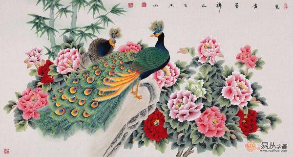 家庭客廳掛什么花鳥畫作品好，家裝達人為你推薦這四種題材