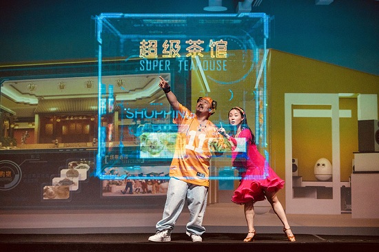 全息舞臺劇丨諦聽文化全息幻影實像+真人表演，裸眼3D效果震驚！