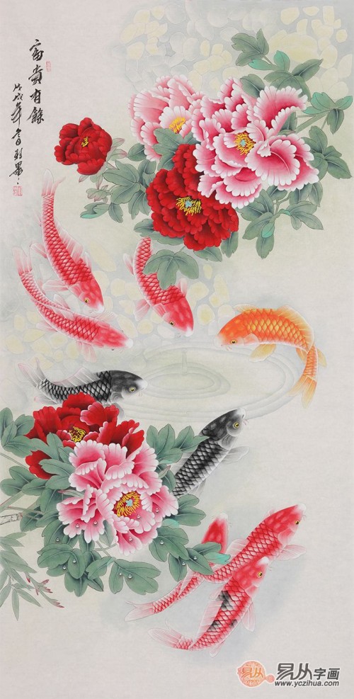開門玄關(guān)處掛什么畫最吉祥，這三款吉祥花鳥畫拔得頭手