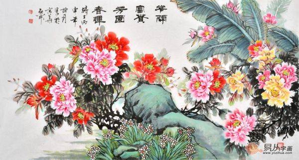 客廳沙發(fā)墻裝飾畫掛什么好，畫美寓意更美的花鳥畫分享