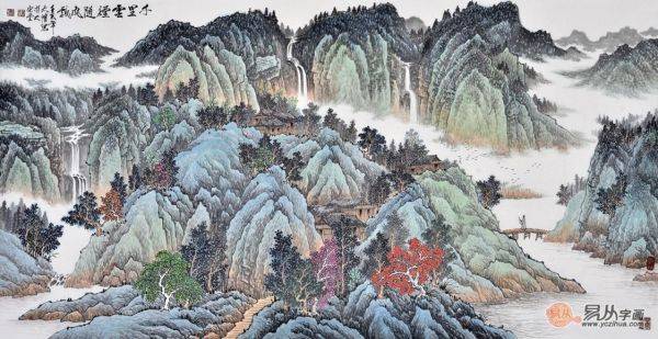 有時(shí)，一人獨(dú)坐也非寂寞，靜坐品賞吳大愷寫意山水