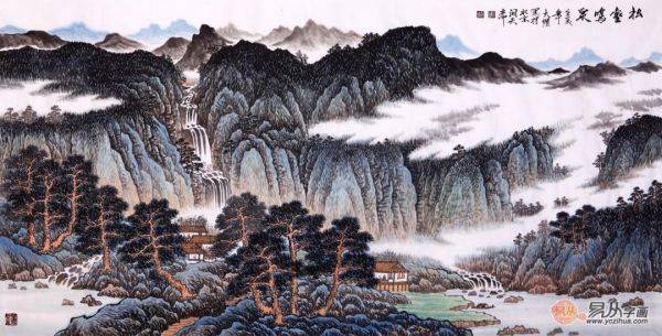 有時(shí)，一人獨(dú)坐也非寂寞，靜坐品賞吳大愷寫意山水