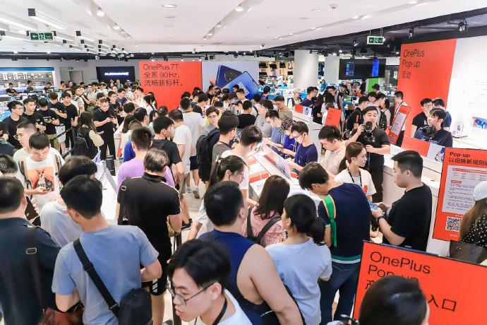 一加7T系列Pop-up活動(dòng)現(xiàn)場(chǎng)火爆 全國(guó)15城同步熱銷