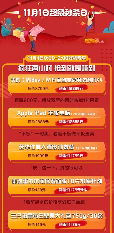 京東11.11超級(jí)百億補(bǔ)貼，千億優(yōu)惠打造億款爆品，5G手機(jī)最高省2000