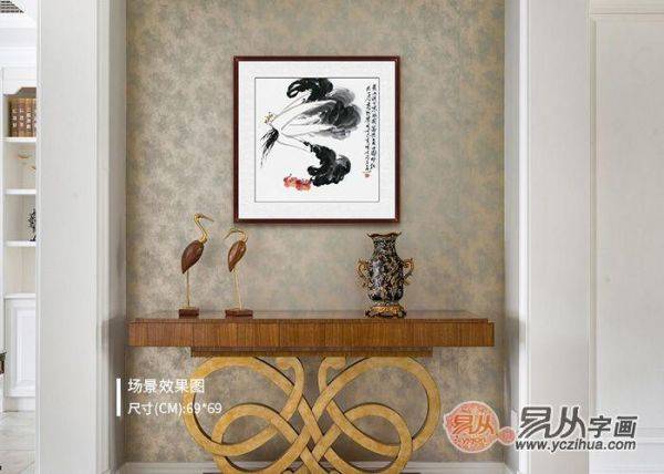 什么畫掛在玄關(guān)寓意好？掛鄭曉京白菜國畫 擁有好風(fēng)水的家