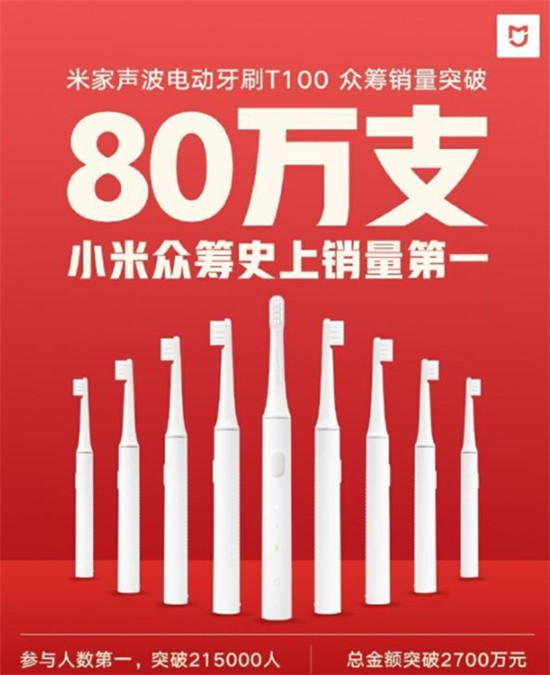 米家聲波電動牙刷T100，讓全民進入電動牙刷時代