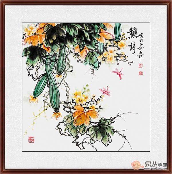 家里餐廳裝飾掛什么畫(huà)好，四款雅致清新小品花鳥(niǎo)畫(huà)推薦