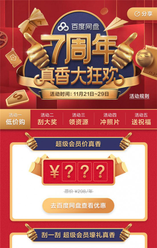 百度網(wǎng)盤超級會員打出史上最低折扣，網(wǎng)友表示這回真香！