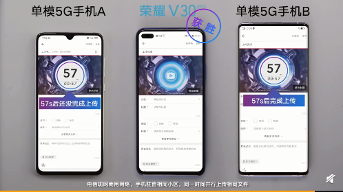榮耀V30 5G通訊能力強勁，帶給你極速5G新體驗