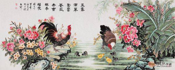 家里掛什么裝飾畫好，名家花鳥畫真跡點綴品味藝術生活