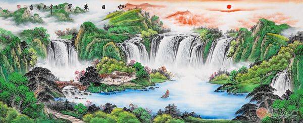 青山綠水白云繞看山水美畫傾聽藝術之聲