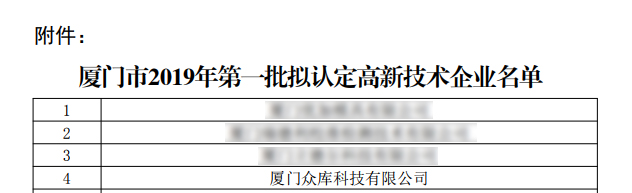 喜訊！眾庫科技榮獲國家級(jí)“高新技術(shù)企業(yè)”稱號(hào)