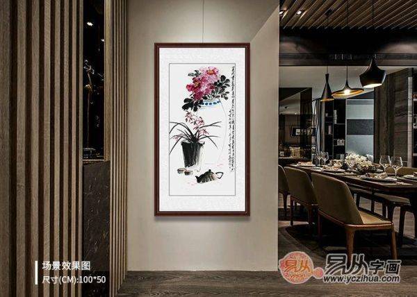 客廳沙發(fā)后掛什么畫？鄭曉京手繪吉祥花鳥畫，讓家溫暖吉祥