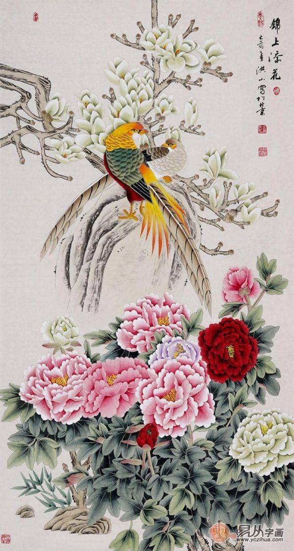 玄關(guān)用什么畫裝飾比較好，經(jīng)典好寓意玄關(guān)花鳥畫解讀