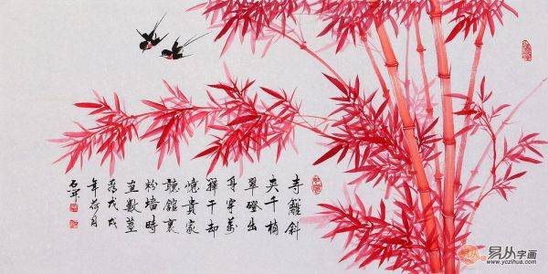 客廳內(nèi)掛什么字畫好，吉祥又有品的名家石開花鳥畫匯總