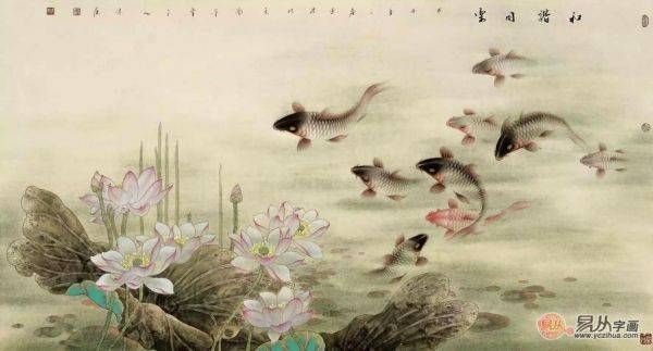 收藏誰的魚畫好？中美協(xié)藍健康，這位廣西畫家把魚畫活了