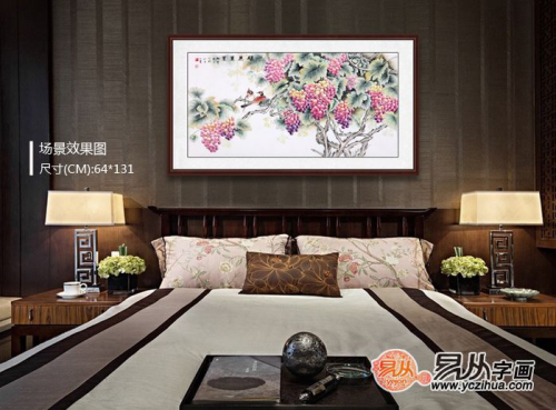 適合掛在臥室的字畫有哪些，當屬當代名家手繪花鳥畫