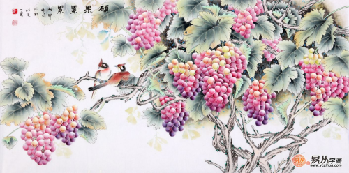 適合掛在臥室的字畫有哪些，當屬當代名家手繪花鳥畫