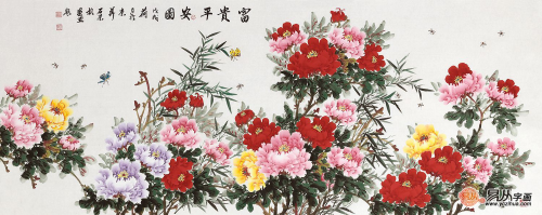 適合掛在臥室的字畫有哪些，當屬當代名家手繪花鳥畫