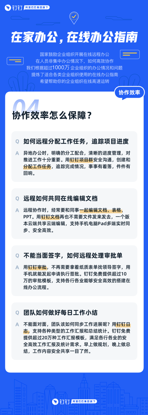 有了釘釘在家辦公指南 宅家辦公也不怕！