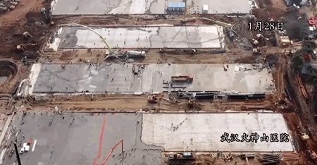 火神山正式投用！根云平臺20秒帶你從“挖掘機天團”的開工運行數(shù)據(jù)回顧8天奇跡！