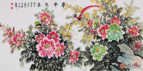 客廳適合掛什么字畫，國畫花鳥經(jīng)典四款寓意解析