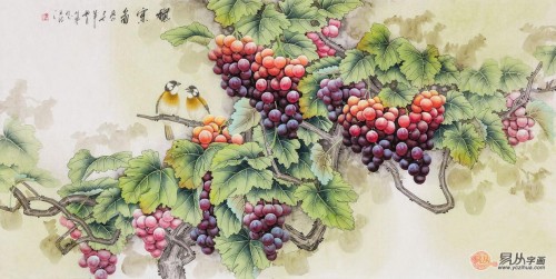 客廳適合掛什么字畫，國畫花鳥經(jīng)典四款寓意解析