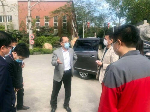 珠海市領(lǐng)導(dǎo)調(diào)研雙喜電器疫情防護及復(fù)工復(fù)產(chǎn)工作